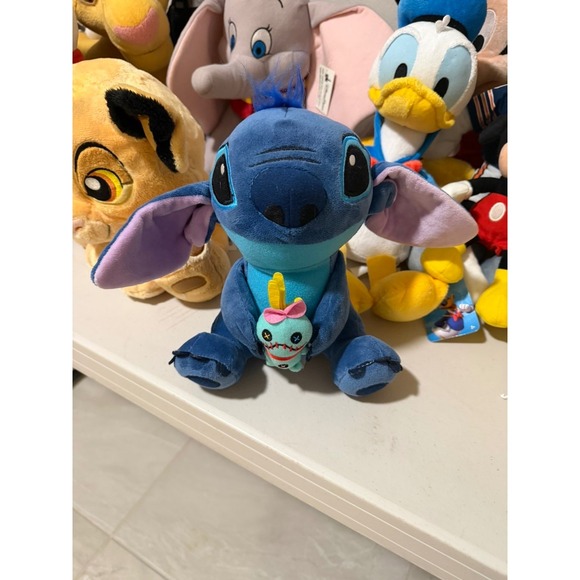 Disney Other - Disney Lilo Stitch Plush Scrump Stuffed Animal Blue Alien Experiment 626 Toy